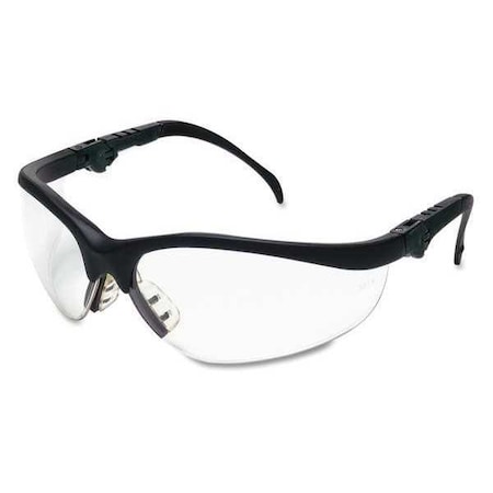 Klondike (KD3), Safety Glasses, Anti-Scratch, Clear Lens, Black Frame, Half Frame MPN:KD310