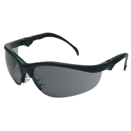 Klondike (KD3), Safety Glasses, Anti-Scratch, Gray Lens, Black Frame, Half Frame MPN:KD312