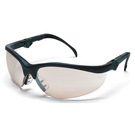 Klondike (KD3), Safety Glasses, Anti-Fog, I/O Clear Mirror Lens, Black Frame, Half Frame MPN:KD319AF