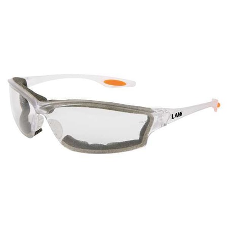 Law (LW3), Safety Glasses, Anti-Fog & Anti-Scratch, Clear Lens, Clear Frame, Frameless MPN:LW310AF