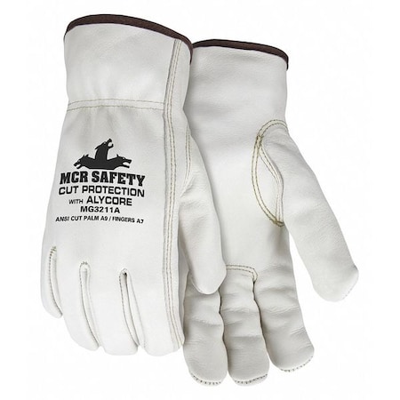 Cut Resistant Gloves, Cut Level A9, Uncoated, None, M 1 PR MPN:MG3211AM