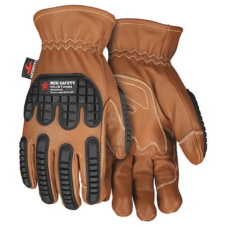 Leather Gloves, Cut Level A4, M 1 PR MPN:MU3634KM