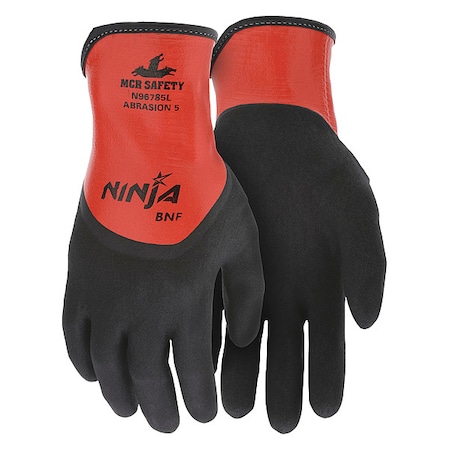 Coated Gloves, Foam Nitrile, Flat Dip, 4-Mar, Not Tested Abrasion Level, Gray, 2XL (11) 1 PR MPN:N96785XXL