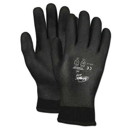 Coated Gloves, Acrylic Terry/Nylon Lining, Black, 2XL ( 11 ) MPN:N9690FCXXL