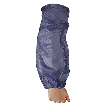 Disposable Sleeves, 6 mil, Vinyl, 18 in L, One Size, Blue, sold in pairs, 12PK MPN:S063E4