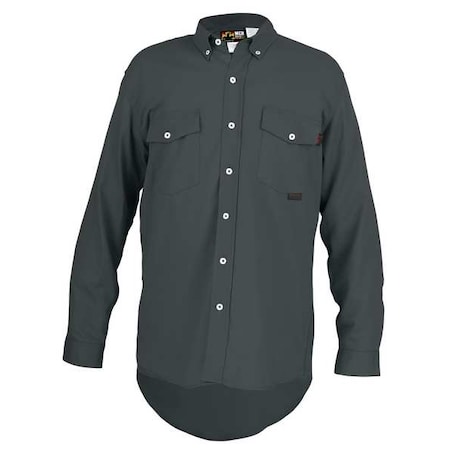 Men's FR Long Sleeve Shirt, 8.7 cal/sq cm, 2XL, Max Comfort™ MPN:S1GX2