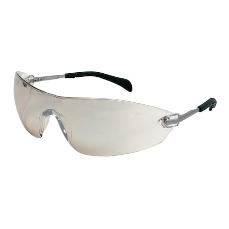S22, Safety Glasses, Duramass Hard Coat, Metal Lens, Chrome Metal Frame, Frameless MPN:S2219