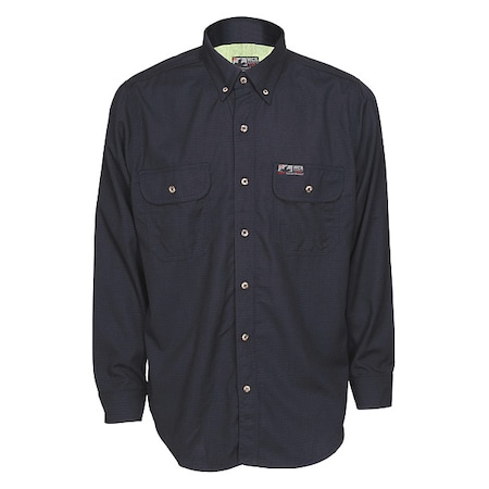 Men's Flame-Resistant Collared Shirt, 8.9 cal/sq cm, XL, Inherent Blend and Treated Cotton MPN:SBS1002XL