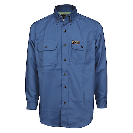 Men's Flame-Resistant Collared Shirt, 8.7 cal/sq cm, 2XL, Excel FR® MPN:SBS2006X2T