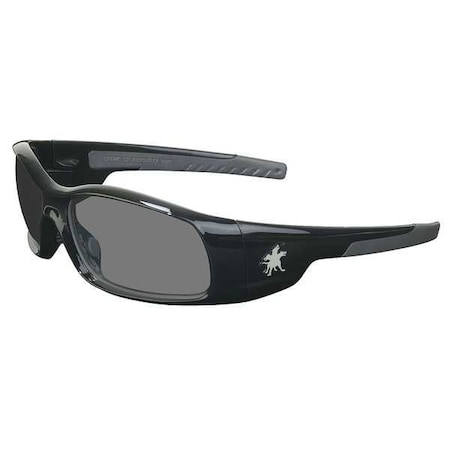 Swagger (SR1), Safety Glasses, Anti-Scratch, Gray Lens, Black/Gray Frame, Full-Frame MPN:SR112