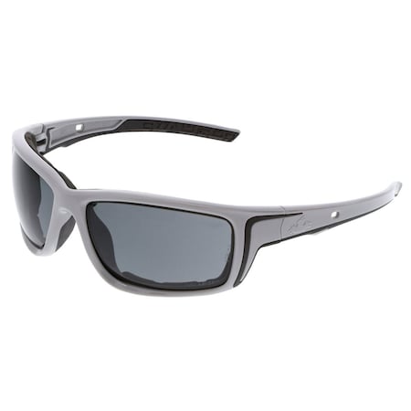 Swagger (SR5), Safety Glasses, MAX6 Anti-Fog, Gray Lens, Glacier Gray Frame, Full-Frame, Polarized MPN:SR522ZPF