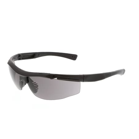 Tactical T122, Safety Glasses, Anti-Fog, Gray Lens, Black Frame, Half Frame, 1Pair MPN:T12212P