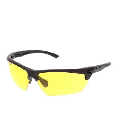 Dominator (DM3), Safety Glasses, Anti-Fog, Amber Lens, Black Frame, Half Frame MPN:T12314P
