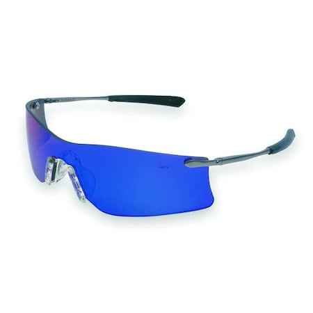 Rubicon (T4), Safety Glasses, Anti-Scratch, Dark Green Mirror Lens, Black/Silver Frame, Frameless MPN:T411G