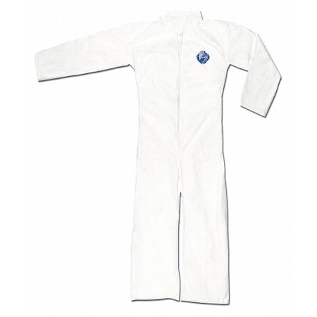 Disposable Coverallss, Collared, 2XL, Tyvek®, Open Wrist, Open Ankle, White, 25 PK MPN:TY120SX2