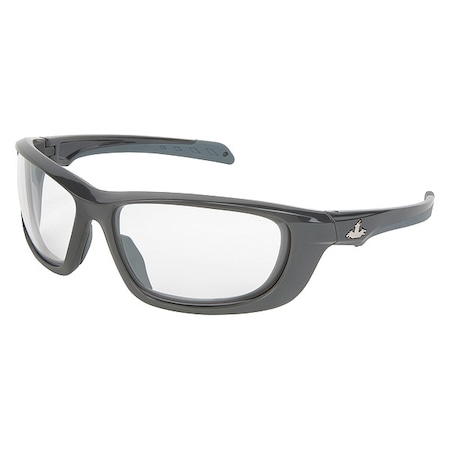 Swagger (UD1), Safety Glasses, MAX6 Anti-Fog, Clear Lens, Gray Frame, Full-Frame MPN:UD110PF