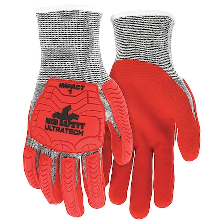 Coated Gloves, Cut Level A5, Dipped, Foam Nitrile, Sandy, M 12 PK MPN:UT1954M