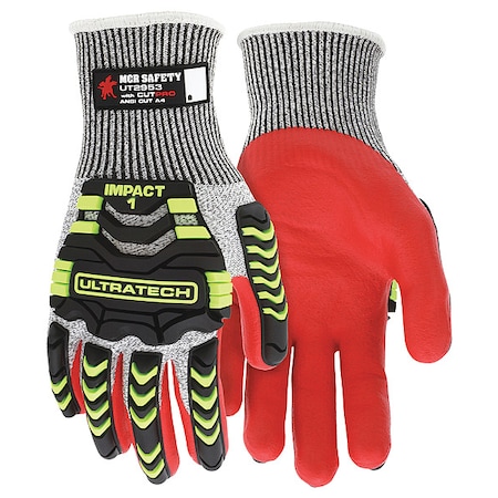 Coated Gloves, Cut Level A4, Dipped, Foam Nitrile, Sandy, M 1 PR MPN:UT2953M
