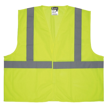 High Visibility Vest, 3XL Size, Unisex MPN:V2CL2MLX3