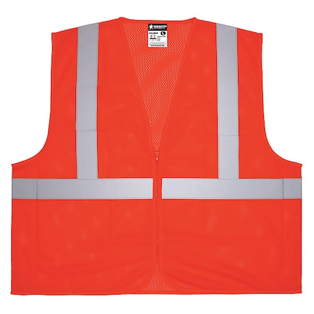 High Visibility Vest, 3XL Size, Unisex MPN:V2CL2MOZX3
