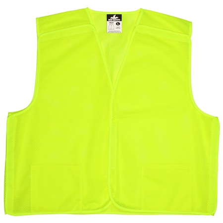 Safety Vest, Hi-Viz Lime, L MPN:VMLBAL
