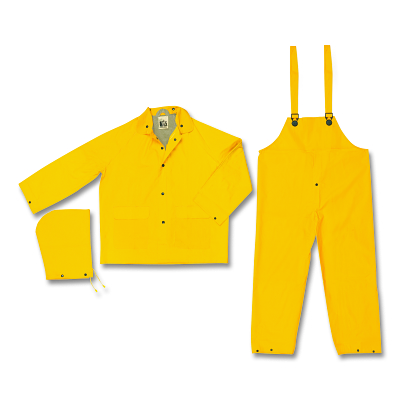 Stowaway- .25MM- 2-Ply Pvc- Suit- 3 Pc- Yellow MPN:1003X5