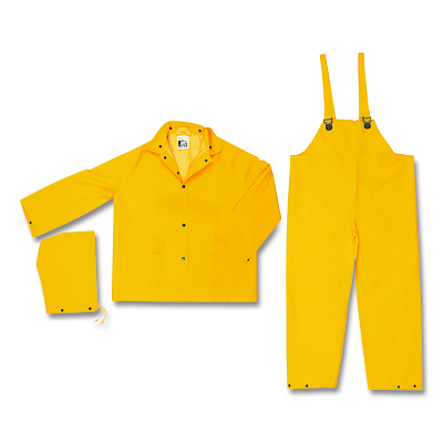 Classic .35MM Pvc/Poly Suit 3 Pc No Fly Yellow MPN:2003FM