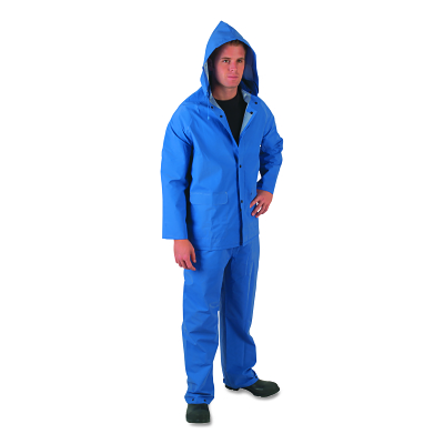 Classic Plus .35MM Pvc/Poly Suit 3 Pc Collar Blu MPN:2433XL