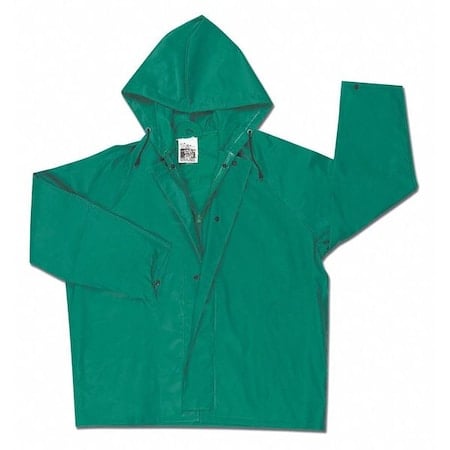 Dominator .42MM Pvc/Nylon Jacket w/Att Hood Grn MPN:388JHS
