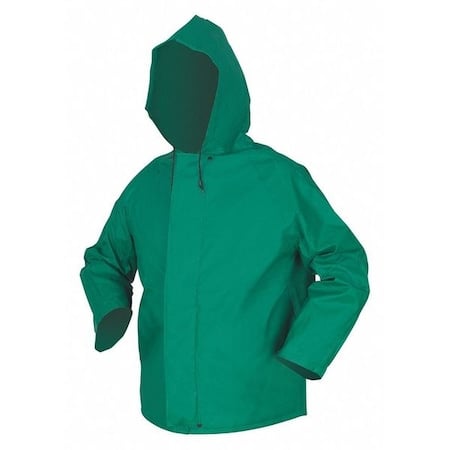 Dominator .42MM Pvc/Nylon Jacket w/Att Hood Grn MPN:388JHX2