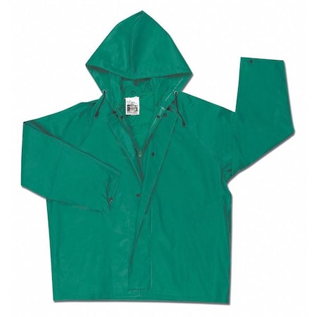 Dominator .42MM Pvc/Nylon Jacket w/Att Hood Grn MPN:388JHX5