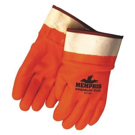 Pvc Foam Lined Fluorescent Orange Saftey Cuff MPN:6710FS