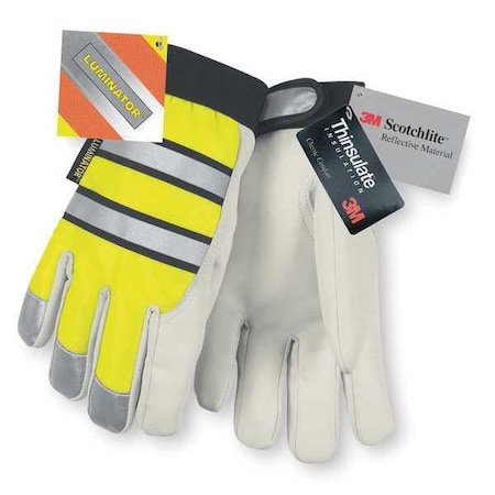 X-Large Hi Vis Luminatorglove Grain Goat Hide MPN:968XL