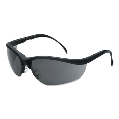 Klondike Black Frame Safety Glasses Grey Af Lens MPN:KD112AF