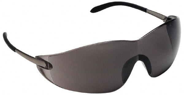 Safety Glasses: Anti-Fog & Scratch-Resistant, Polycarbonate, Gray Lenses, Frameless MPN:S2112AF