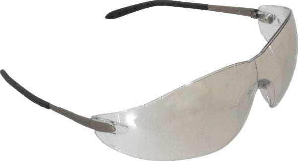 Safety Glasses: Scratch-Resistant, Polycarbonate, Clear Mirror Lenses, Frameless MPN:S2119