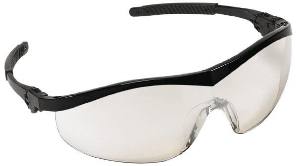 Safety Glasses: Scratch-Resistant, Polycarbonate, Clear Mirror Lenses, Half-Framed MPN:ST119