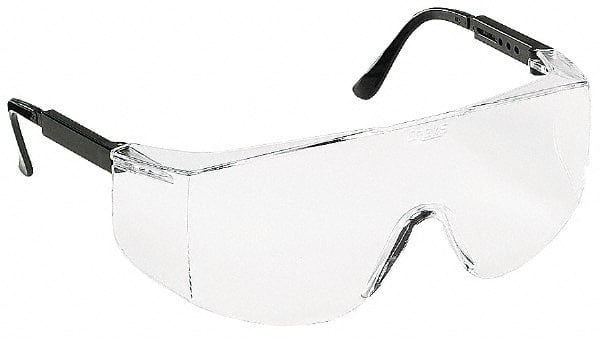 Safety Glasses: Scratch-Resistant, Polycarbonate, Clear Lenses, Frameless MPN:TC110