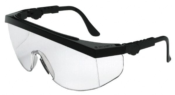 Safety Glasses: Scratch-Resistant, Polycarbonate, Clear Lenses, Half-Framed MPN:TK110