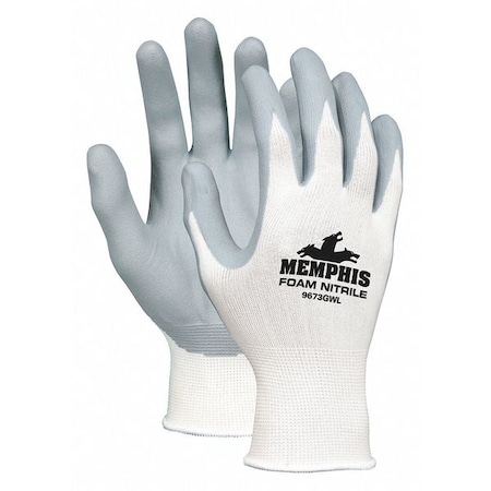 White Shell/Gray Nitrilecoat S MPN:9673GWS