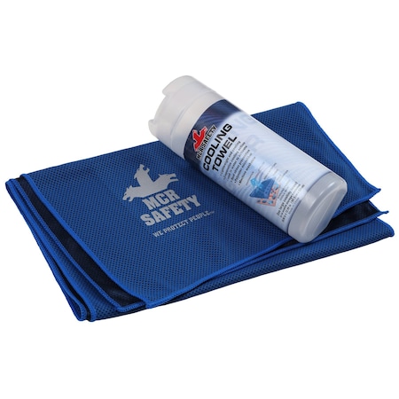 Blue Poly Cooling Towel- 40