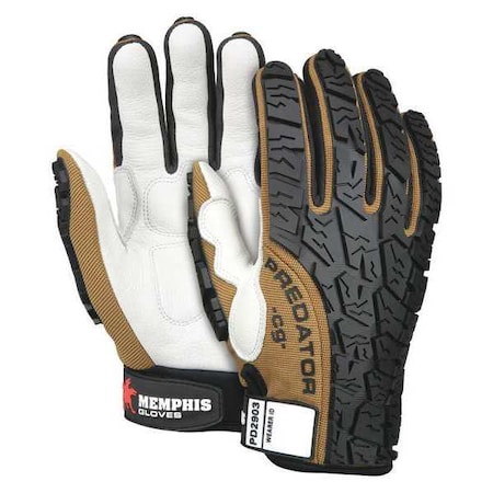 Predator Cow Grain Lth Palm w/Foam Pad Brfourch MPN:PD2903XL