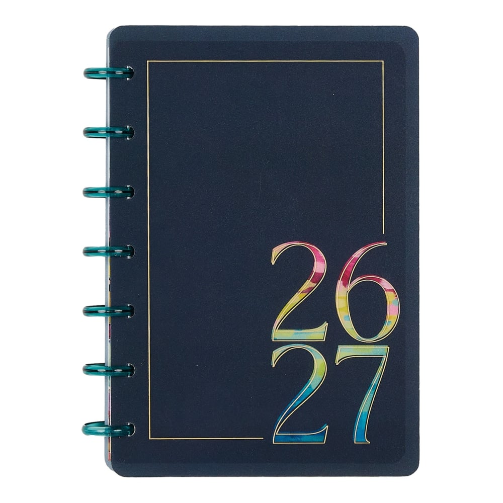 Happy Planner Monthly/Weekly Mini Disc-Bound Academic Planner, 4-5/8in x 7in, Abstract Expression, July 2026 to June 2027, Total Quantity 1 MPN:PPMD12-208