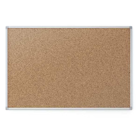 Bulletin Board, 36 in. H, 48 in. W, Silver MPN:Z85362-24