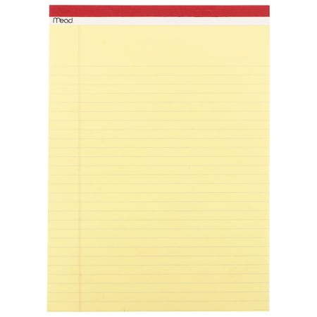 Legal Pad, 8 1/2in x 11in, Canary Yellow MPN:59386
