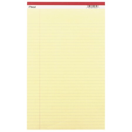 Legal Pad, Canary Yellow, 8 1/2in x 14in MPN:59612