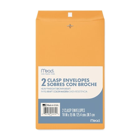 Clasp Envelopes, 10x15, PK 2 MPN:76016