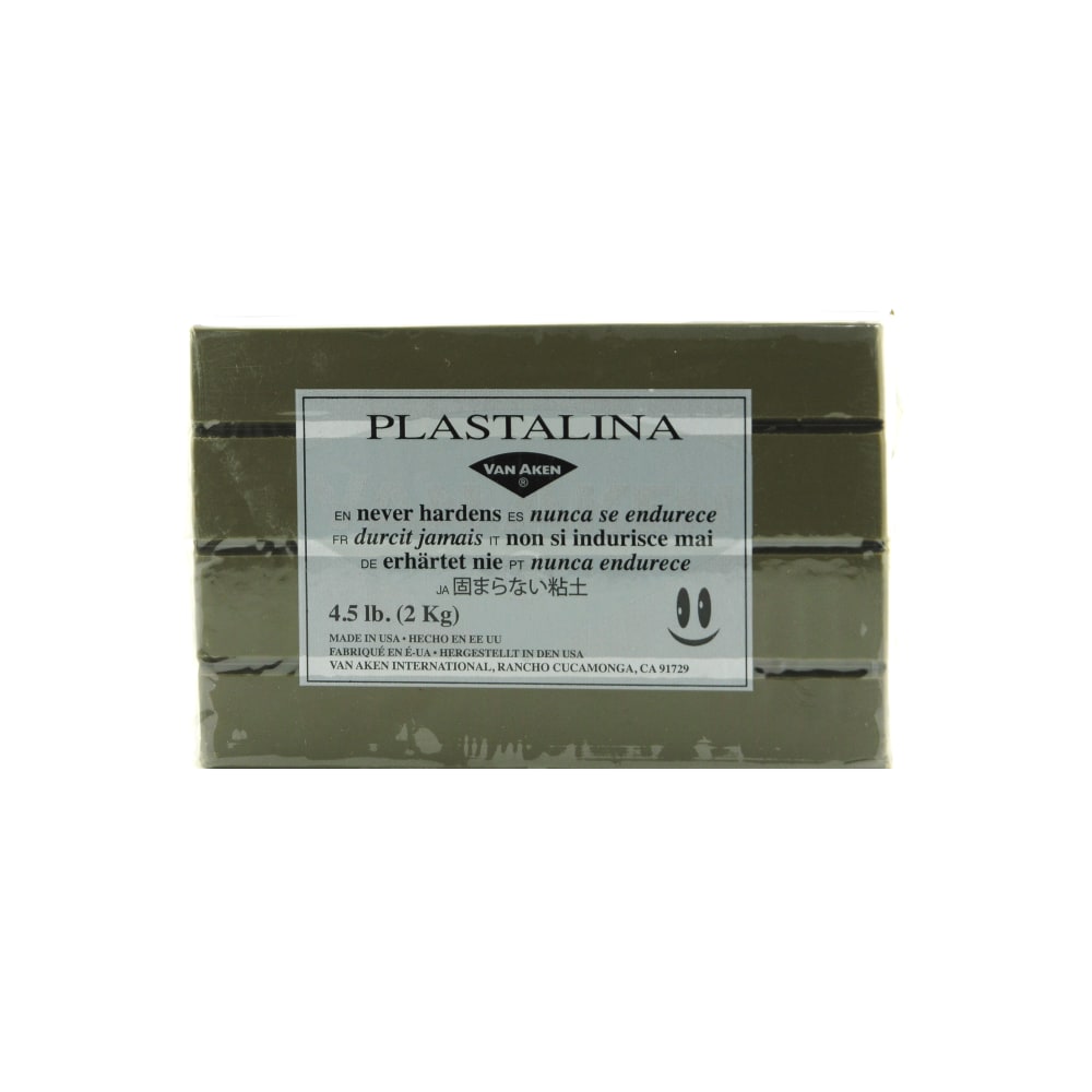 Van Aken Plastalina Modeling Clay, 4 1/2 Lb, Sculptor Gray MPN:10514
