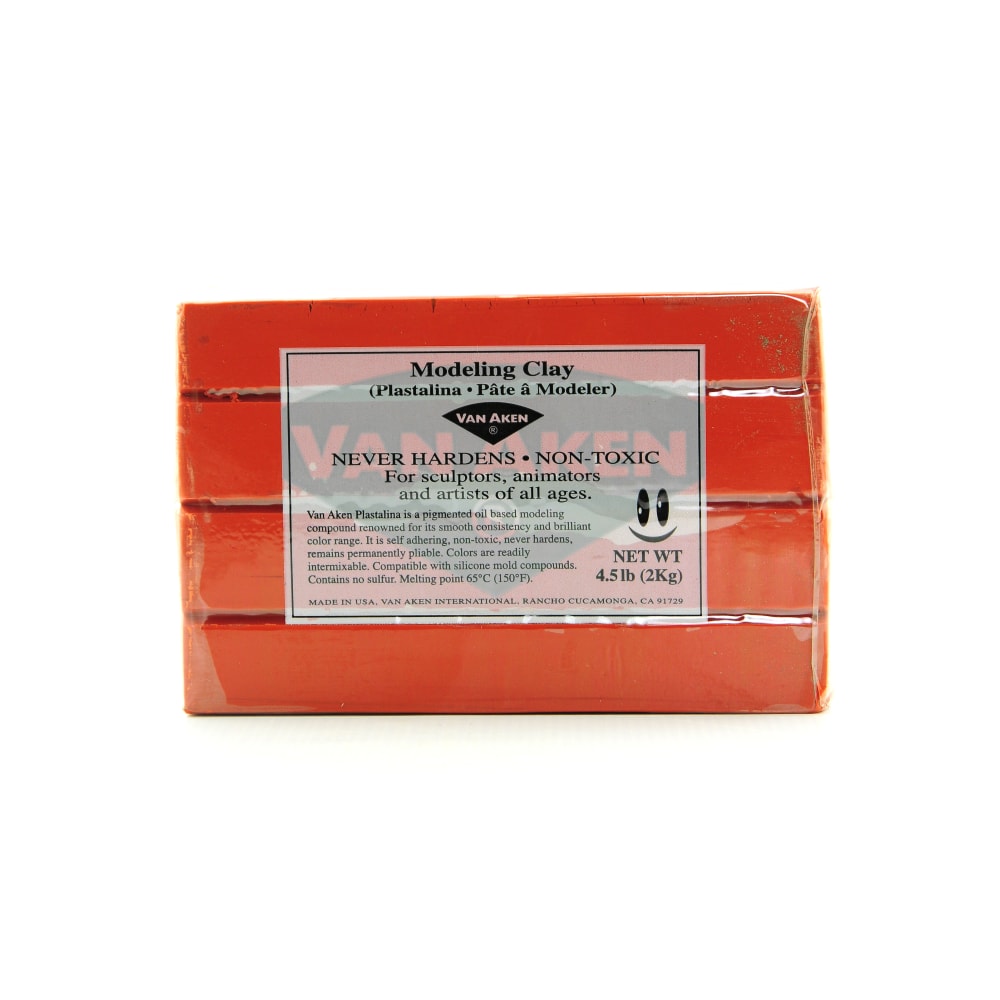 Van Aken Plastalina Modeling Clay, 4 1/2 Lb, Terra Cotta MPN:10516