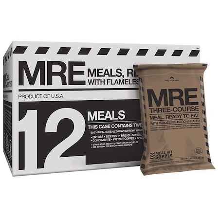 Emergency Food Ration Packet, 140 oz, PK12 MPN:MKA-001